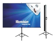 Cahaya Projector microvison Layar screen merk microvion Layar proyektor Screen    